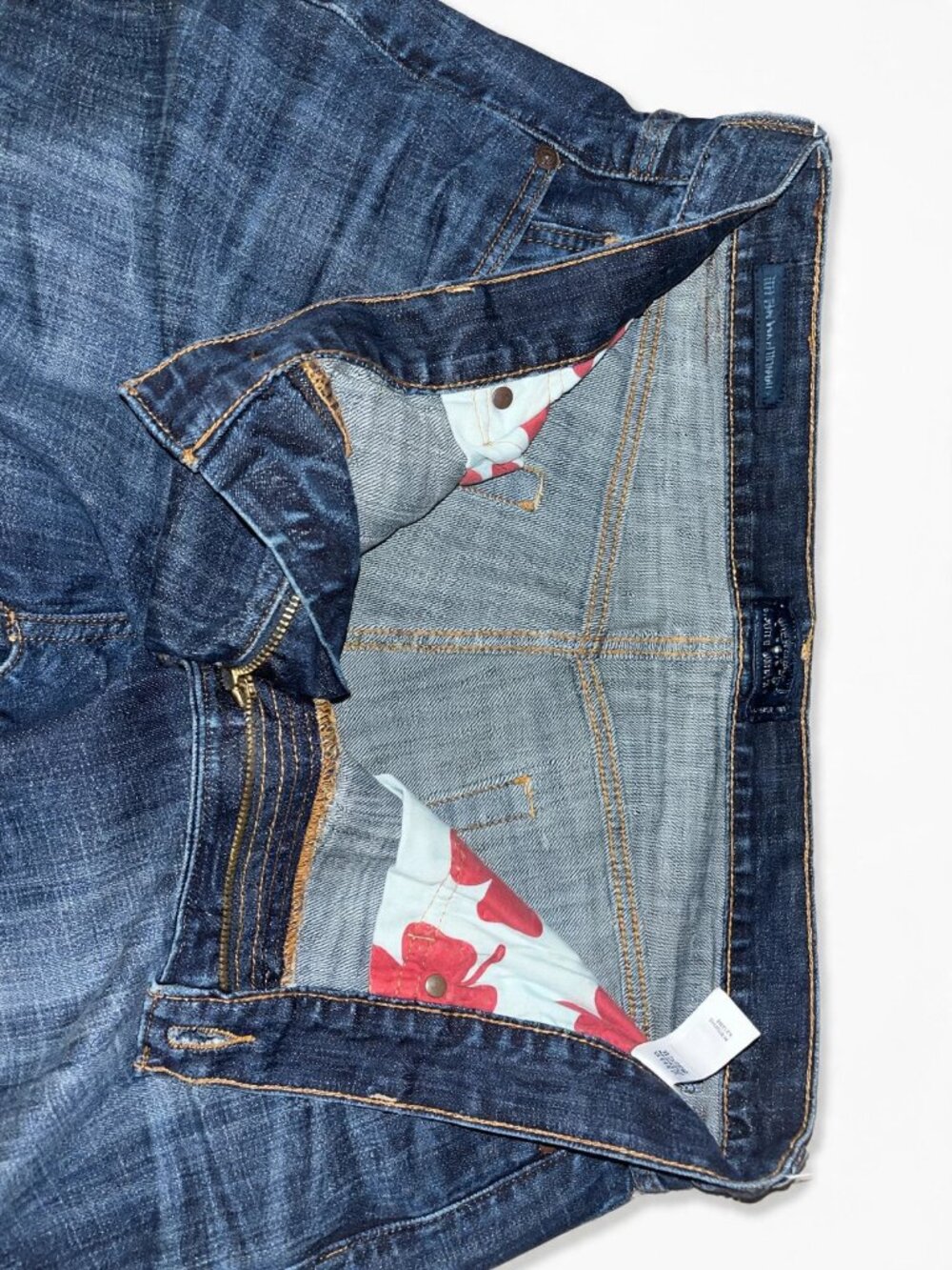 Lucky Brand 221 Original Straight Jeans 38x32 Medium Blue